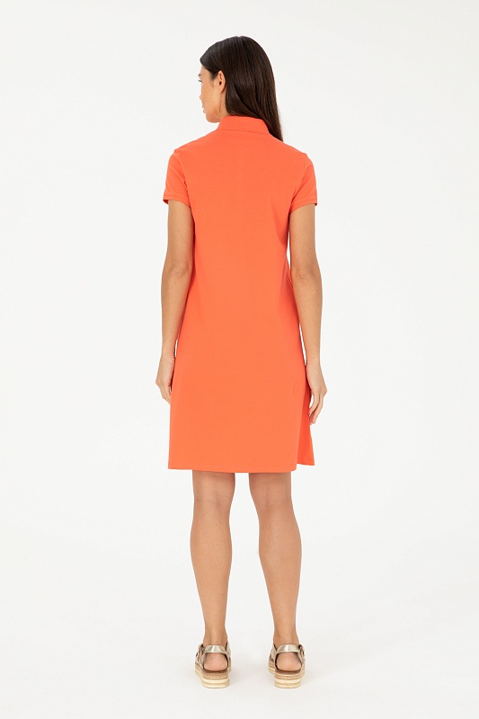 Платье-поло из хлопка свободное - G082GL0750GURLIN24 Платье жен. (VR039, XS)