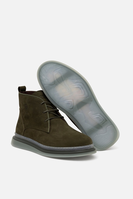 Ботинки из натурального нубука - S081SZ0330K23LUSTMA Обувь муж. (VR027, 42)