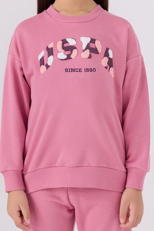 Свитшот и спортивные брюки для девочек - G084SZ0HF0US1972 Костюм дом. жен. детс. (VR041, 15X)
