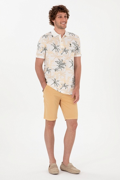 Футболка-поло из хлопка с принтом - G081SZ0110WALO Футболка муж. (VR013, M)