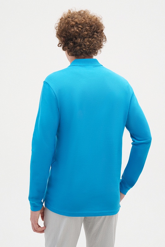Поло с длинным рукавом из хлопка - G081SZ0820TP03SK022-R Толстовка муж. (VR077, S)