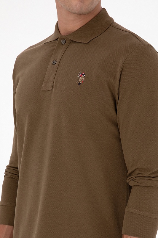 Поло с длинным рукавом из хлопка - G081SZ0820E_GTPSK025 Толстовка муж. (VR027, 2XL)