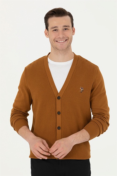 Кардиган на пуговицах из хлопка - G081SZ0TH0TBH01-BSK23 Кардиган муж. (VR153, L)