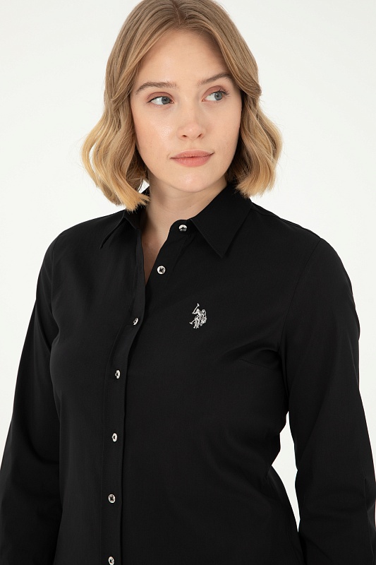 Рубашка из смесового хлопка приталенная - G082SZ0040CRISY024K Сорочка жен. (VR046, 36)