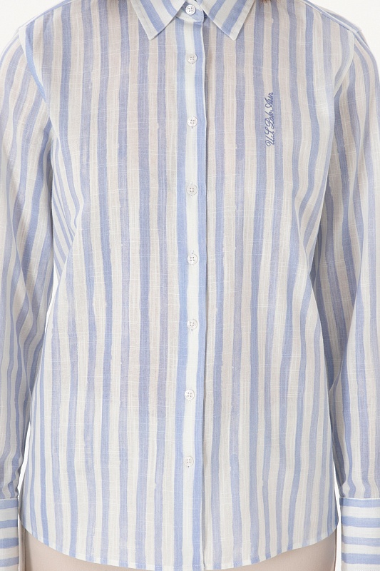 Рубашка из хлопка в полоску прямая - G082SZ0040DUCCI Сорочка жен. (VR003, 42)