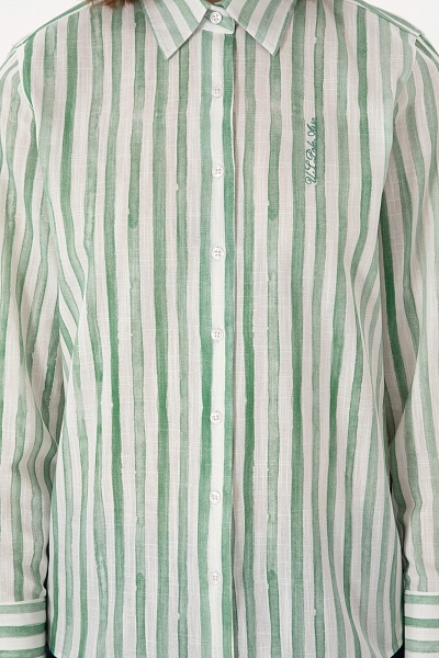 Рубашка из хлопка в полоску свободная - G082SZ0040DUCCI Сорочка жен. (VR054, 36)