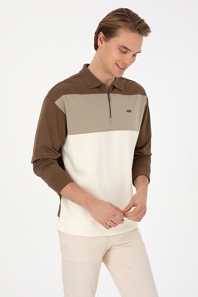 Ситшот с отложным воротником на молнии - G081SZ0820E_HANZAS Толстовка муж. (VR027, XL)