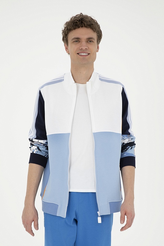 Толстовка на молнии без капюшона - G081SZ0820RC_EDIZ Толстовка муж. (VR032, XL)