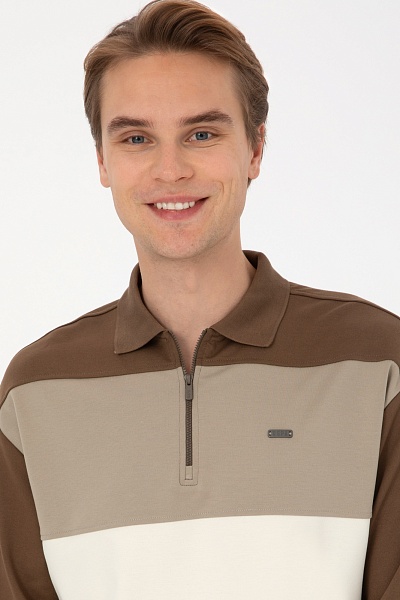 Ситшот с отложным воротником на молнии - G081SZ0820E_HANZAS Толстовка муж. (VR027, XL)