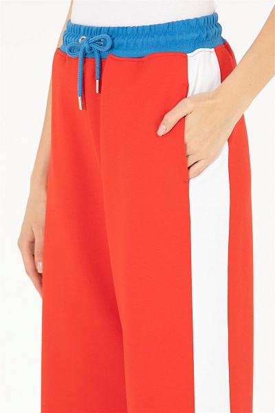 Спортивные брюки на кулиске с лампасами - G082SZ0OP0MIRGU-S Брюки спорт. жен. (VR030, XL)