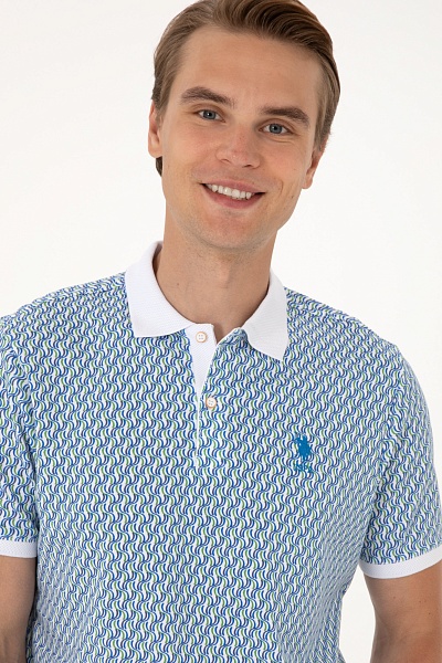 Футболка-поло из хлопка с узором - G081SZ0110LAST Футболка муж. (VR013, 4XL)