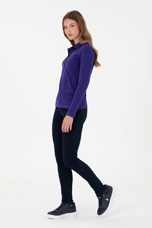 Поло с длинным рукавом из хлопка - G082SZ0820TPG_SK024 Толстовка жен. (VR038, XS)