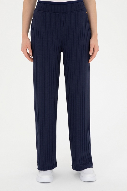 Брюки трикотажные в рубчик - G082SZ0OP0PATE Брюки спорт. жен. (VR033, XS)