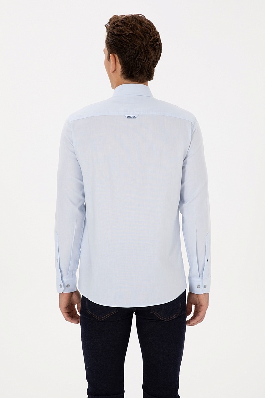 Рубашка из хлопка приталенная - G081SZ0040CEDCOLOR025K Сорочка муж. (VR003, 4XL)