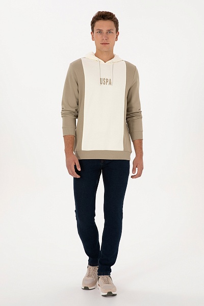 Худи с контрастными вставками - G081SZ0820E_ZYLEM Толстовка муж. (VR183, XL)