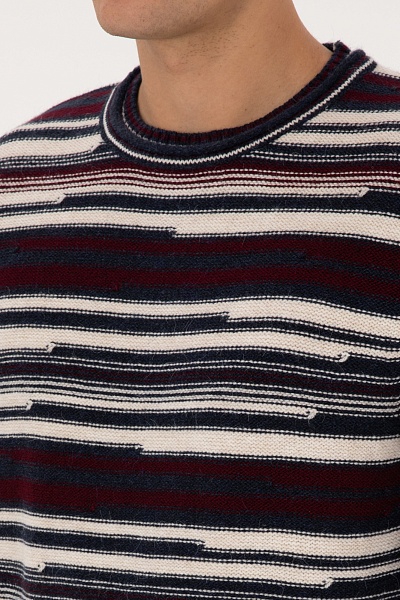 Джемпер из хлопка в полоску - G081SZ0TK0PILOSA Кофта муж. (VR074, M)