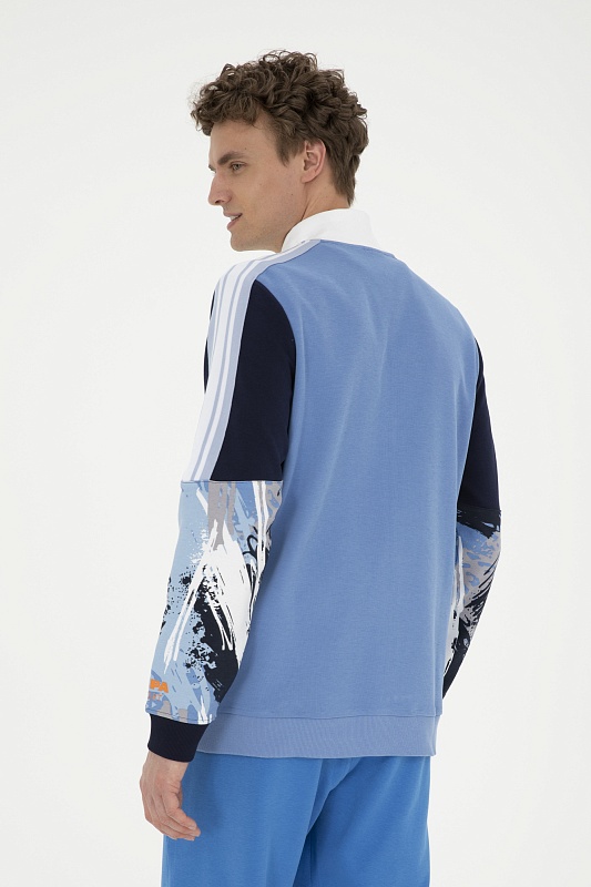 Толстовка на молнии без капюшона - G081SZ0820RC_EDIZ Толстовка муж. (VR032, XL)