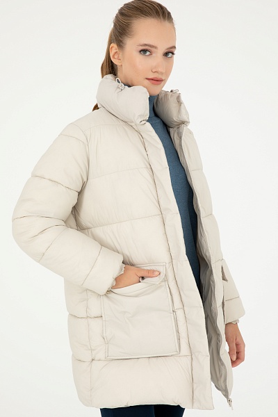 Куртка утепленная без капюшона - G082SZ0KS0KALY-E Куртка жен. (VR049, 40)