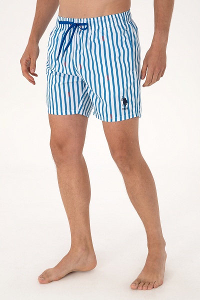 Шорты плавательные в полоску - G081SZ0660ADAN Шорты спорт. муж. (VR077, S)