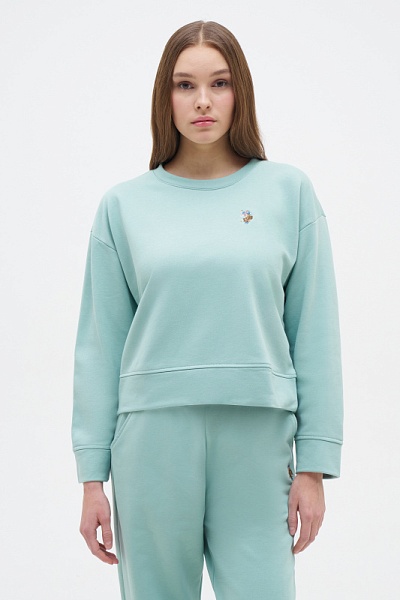 Свитшот с хлопком укороченный - G082SZ0820R_FELTA_SK024 Толстовка жен. (VR048, XL)