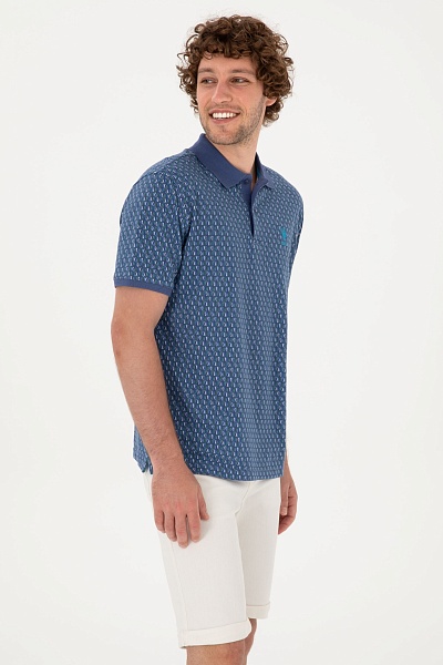 Футболка-поло из хлопка с узором - G081SZ0110LAST Футболка муж. (VR059, XS)