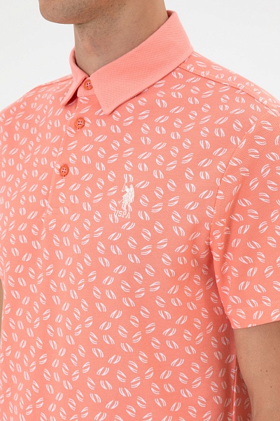 Футболка-поло из хлопка с принтом - G081SZ0110BUSAR Футболка муж. (VR041, XL)