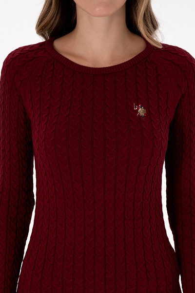 Джемпер из хлопка с узором косы - G082SZ0TK0MERY_BSK25 Кофта жен. (VR014, M)