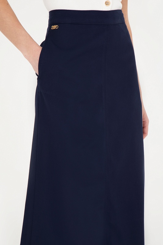 Юбка макси из лиоцелла с хлопком - G082SZ0980MUNET Юбка жен. (VR033, 36)