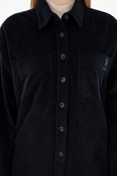 Рубашка вельветовая свободная - G082SZ0040CLAIRE Сорочка жен. (VR046, 34)