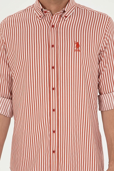 Рубашка в полоску прямая - G081SZ0040EGAN024K Сорочка муж. (VR031, 4XL)