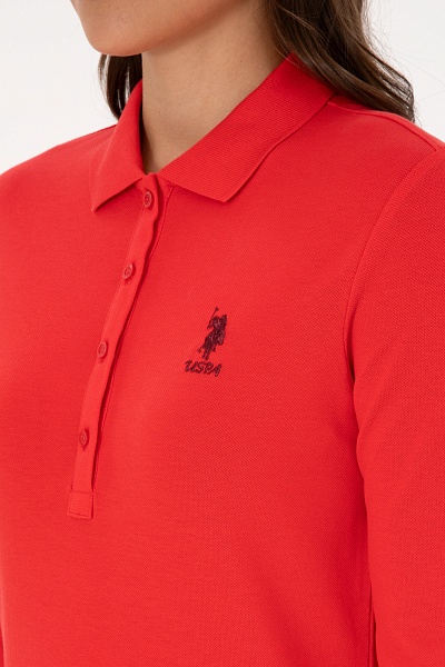 Поло с длинным рукавом из хлопка - G082SZ0820TPG_SK025 Толстовка жен. (VR030, XL)