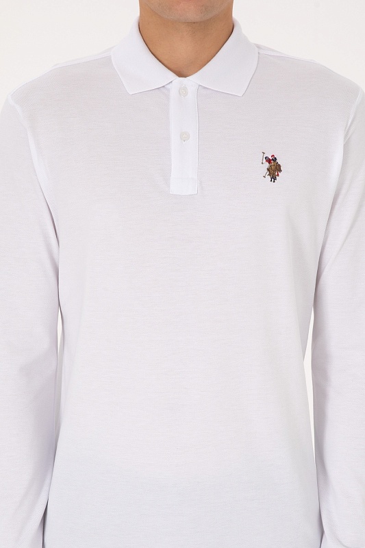 Поло с длинным рукавом из хлопка - G081SZ0820E_GTPSK025 Толстовка муж. (VR013, XL)
