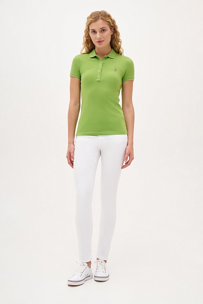 Футболка-поло из хлопка - G082SZ0110TP0122-CLR Футболка жен. (VR020, M)