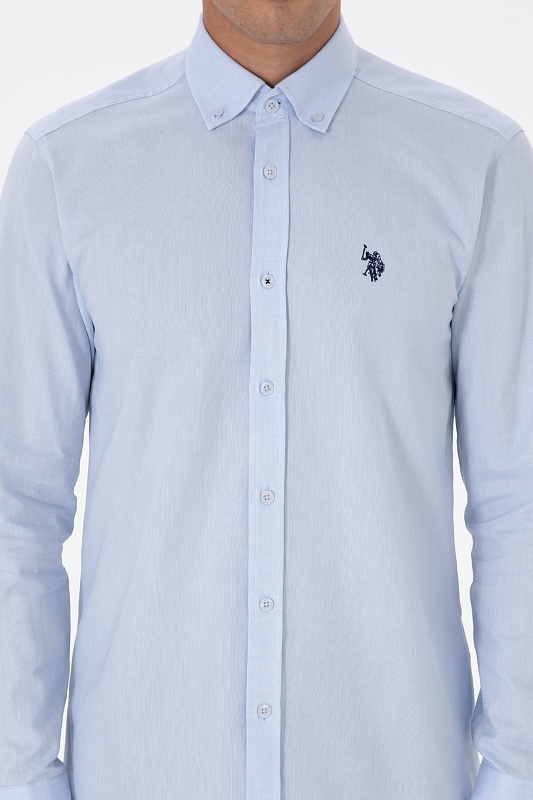 Рубашка из хлопка приталенная - G081SZ0040CEDRO025K Сорочка муж. (VR003, 4XL)