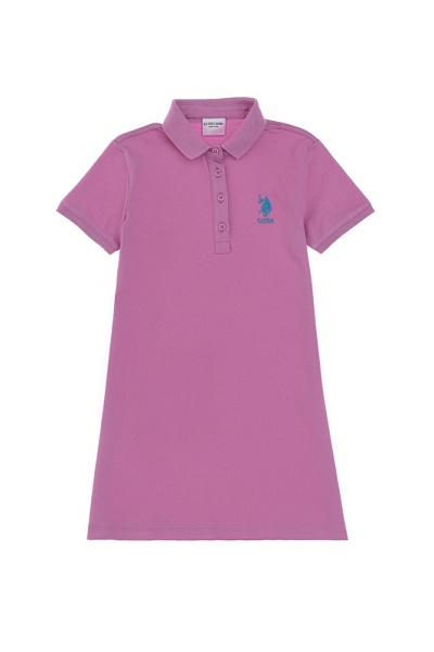 Платье-поло для девочек - G084SZ0750GURLINKIDS25 Платье жен. детс. (VR023, 7_8)