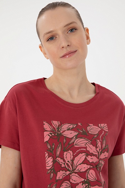 Футболка с принтом - G082SZ0110SRETA Футболка жен. (VR223, XS)