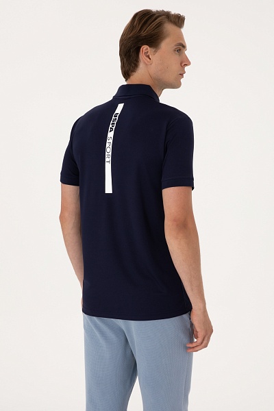 Футболка-поло молнией на воротнике - G081SZ0110S_PENCO Футболка муж. (VR033, XL)