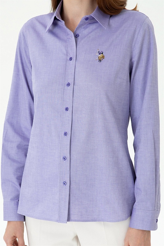 Рубашка из хлопка приталенная - G082SZ0040CRISCOLOR023K Сорочка жен. (VR038, 32)