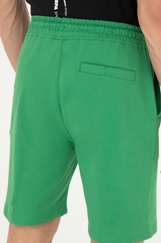 Шорты спортивные из хлопка с вышитым логотипом - G081SZ0OS0PARMEIY024 Брюки спорт. муж. (VR054, M)