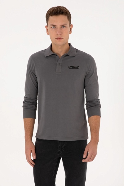 Поло с длинным рукавом из хлопка - G081SZ0820E_ENDOS Толстовка муж. (VR024, XL)