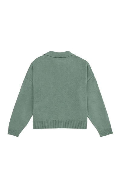 Джемпер с отложным воротником - G084SZ0TK0NUNTE Кофта жен. детс. (VR090, 3_4)