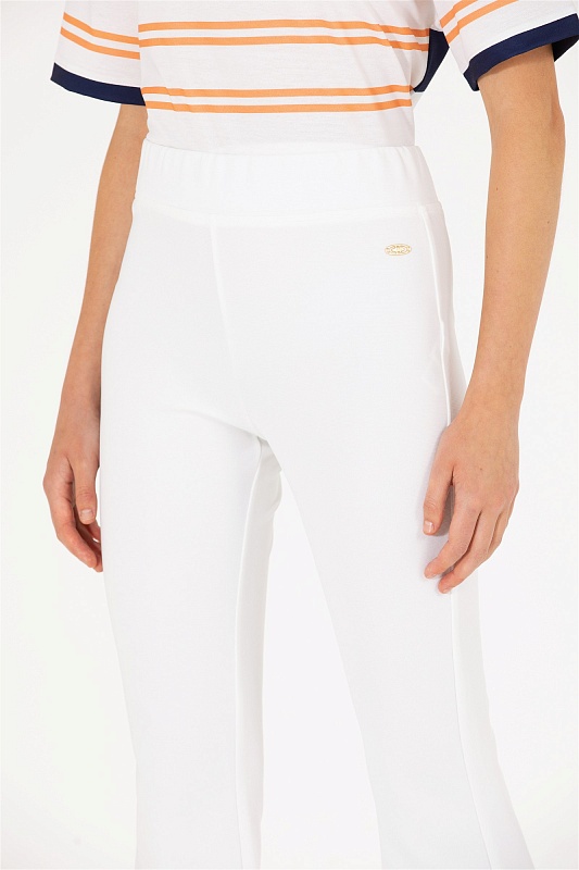 Брюки клеш трикотажные - G082SZ0OP0MUBY Брюки спорт. жен. (VR071, XS)