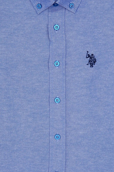 Рубашка хлопковая для мальчиков - G083SZ0040E_METOKIDS25K Сорочка муж. детс. (VR032, 9_10)