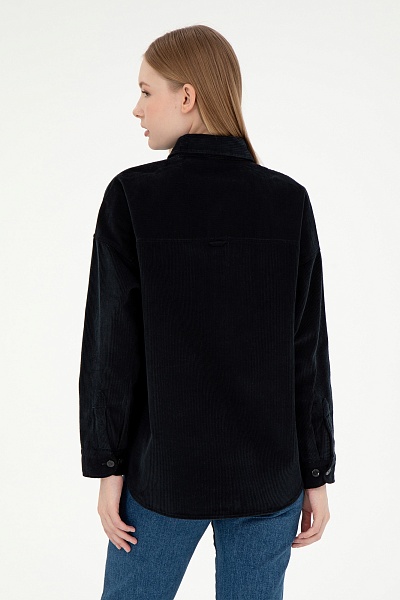 Рубашка вельветовая свободная - G082SZ0040CLAIRE Сорочка жен. (VR046, 34)