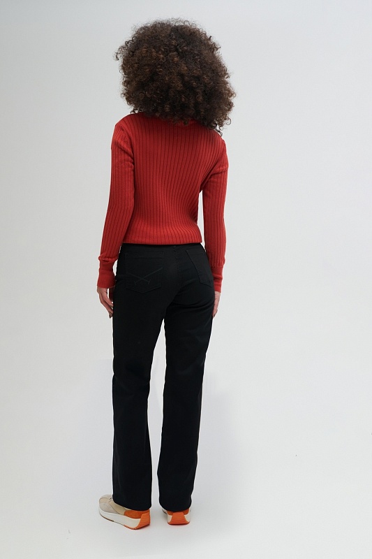 Брюки из хлопка прямые - G082SZ0780ORTE Брюки жен. (VR046, 40)