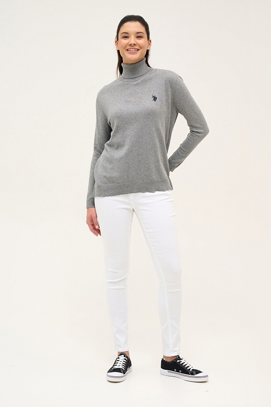 Водолазка из хлопка свободная - G082SZ0TK0ORINAB-R BSK23 Кофта жен. (VR086, 2XS)