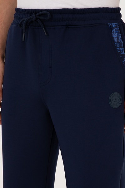 Спортивные брюки на манжетах - G081SZ0OP0S_HANKAS Брюки спорт. муж. (VR033, XL)