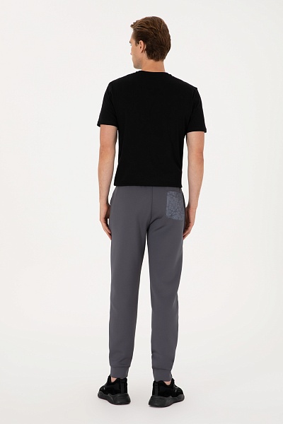Спортивные брюки на манжетах - G081SZ0OP0S_HANKAS Брюки спорт. муж. (VR006, XL)