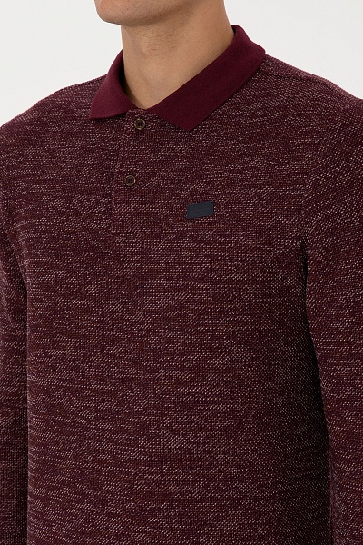 Поло с длинным рукавом с хлопком - G081SZ0820LISEYSK025 Толстовка муж. (VR177, S)