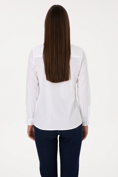 Рубашка с хлопком приталенная - G082SZ0040CRISTA025K Сорочка жен. (VR013, 32)